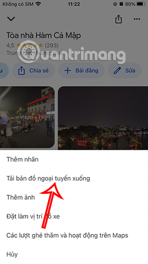 Bản đồ ngoại tuyến Google Maps