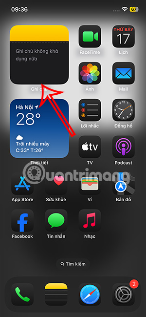 Viết ghi chú màn hình khóa iPhone