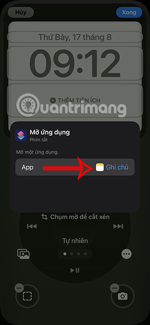 Viết ghi chú từ màn hình khóa iPhone