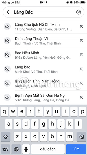 Tìm địa điểm