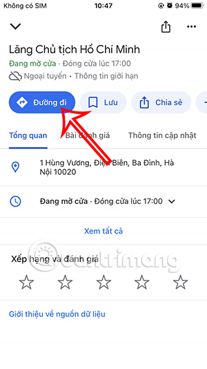 Tìm đường đi Google Maps