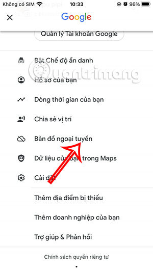 Bản đồ ngoại tuyến Google Maps