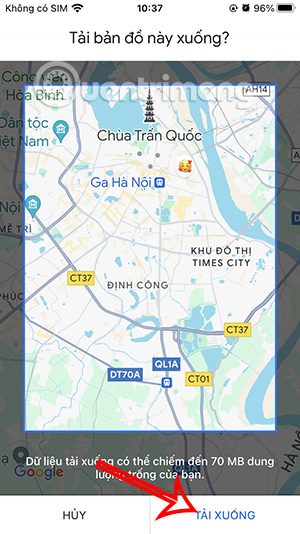 Tải bản đồ ngoại tuyến