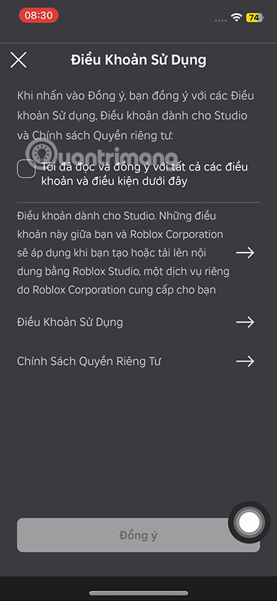 tao tk roblox vng