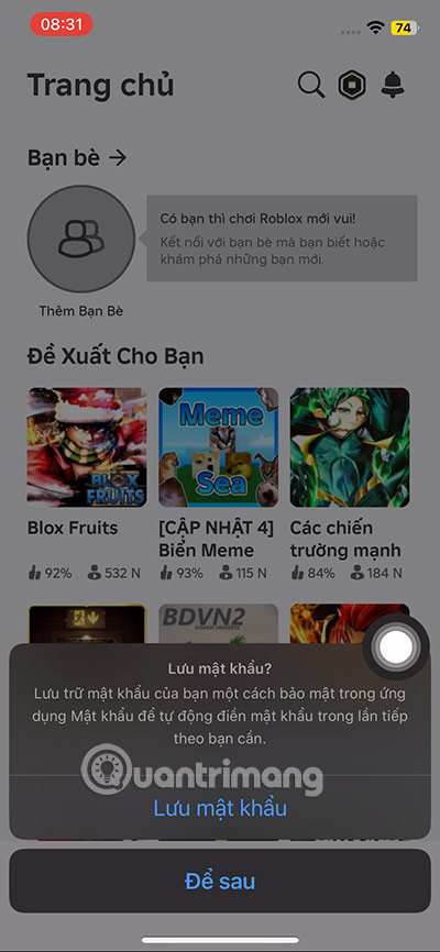 roblox vng tài khoản