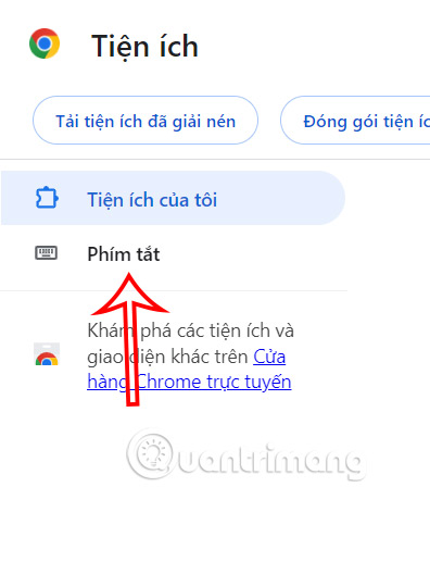 Phím tắt trên Chrome