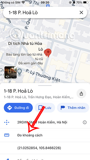 Đo khoảng cách trên Google Maps