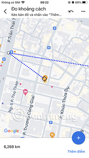 Đo khoảng cách nhiều điểm trên Google Maps