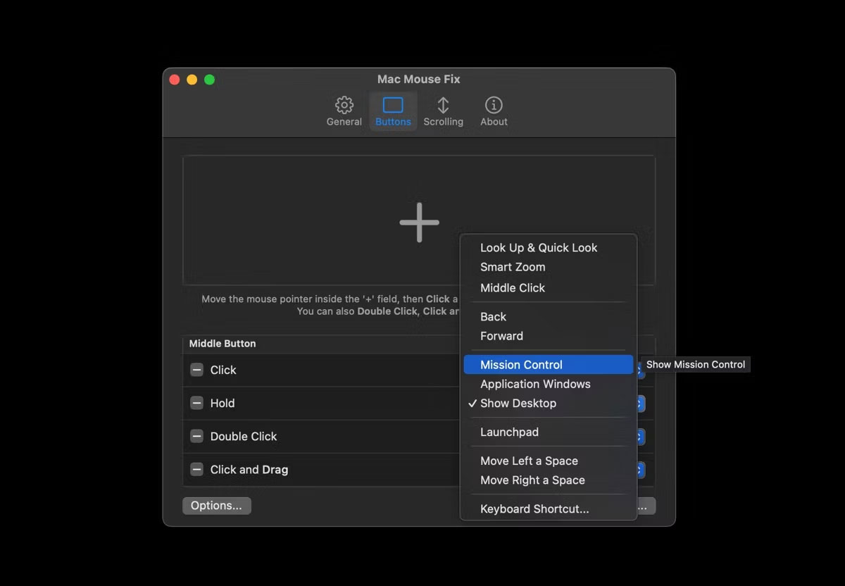 Trang Mac Mouse Fix dành cho cử chỉ trên máy Mac