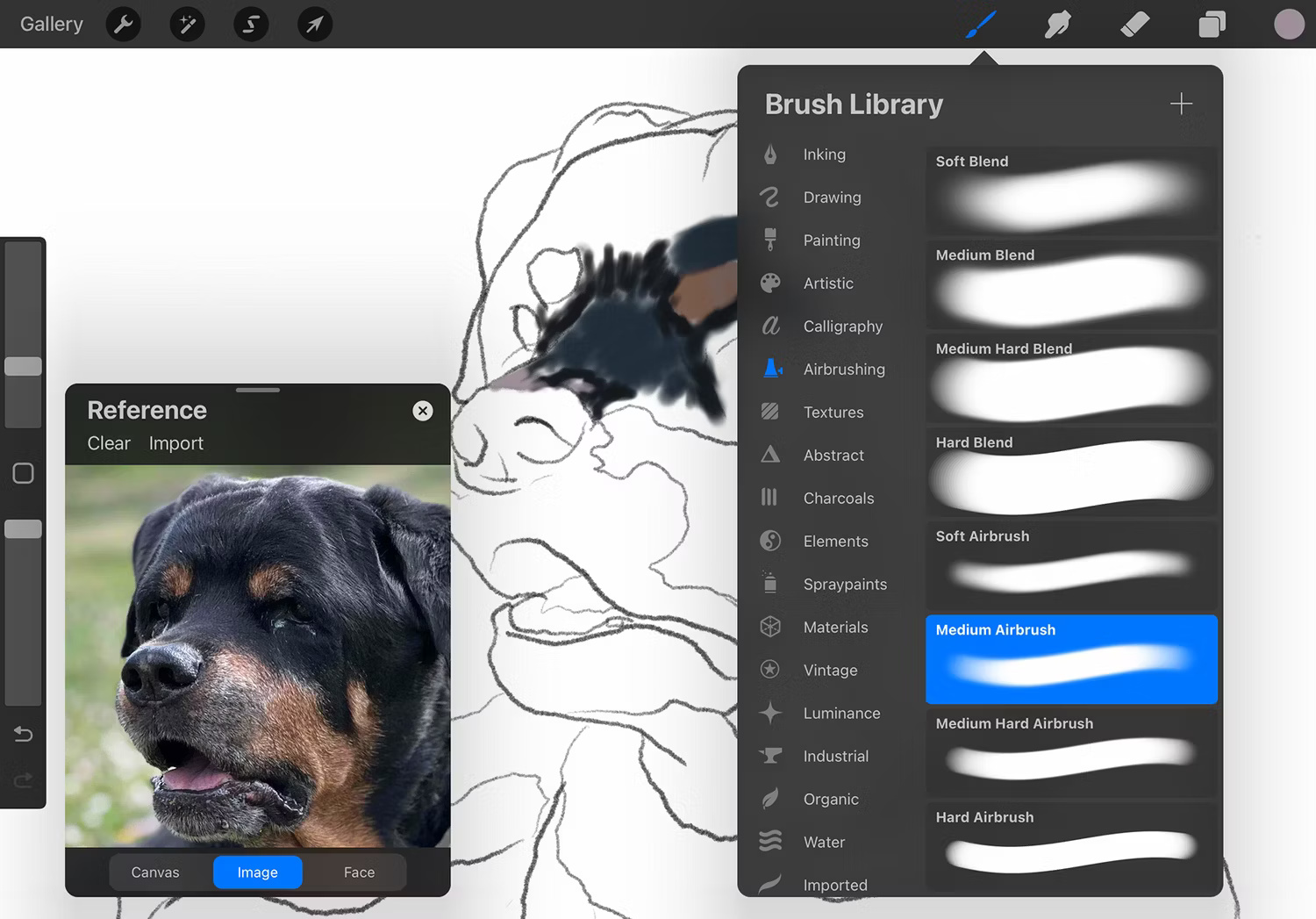 Thư viện brush Procreate