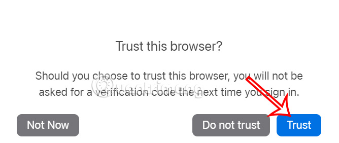 Tin cậy thiết bị đăng nhập Apple