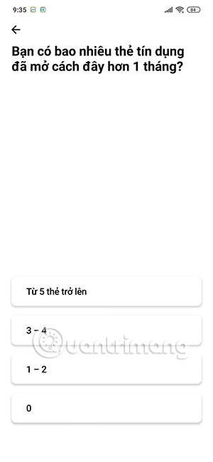 Thông tin sở hữu thẻ