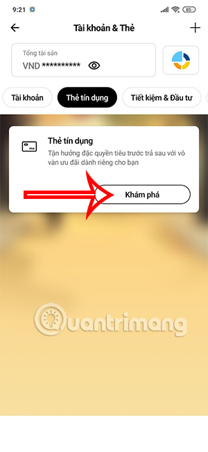 Mở thẻ visa Techcombank online