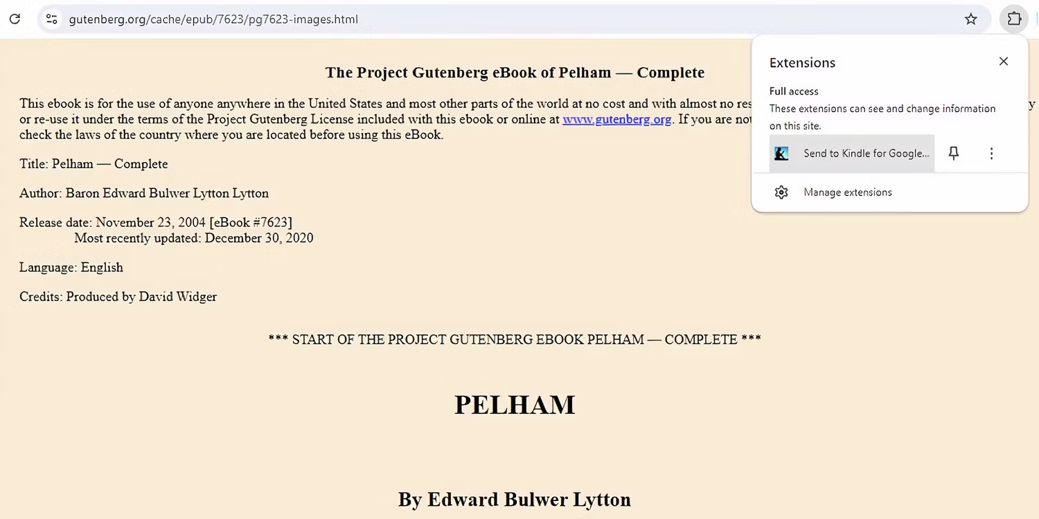 Sử dụng tiện ích mở rộng Google Chrome Send to Kindle
