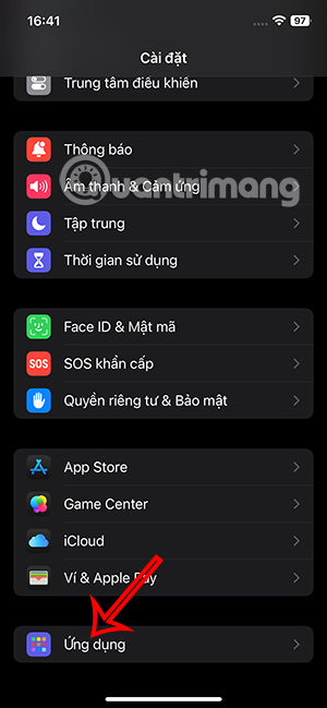 Quản lý ứng dụng trên iPhone 