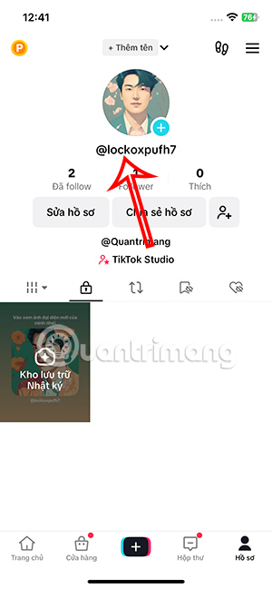 Tài khoản tag trong TikTok