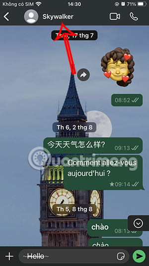 Liên hệ WhatsApp muốn xóa