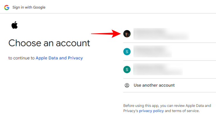 Chọn tài khoản YouTube Music