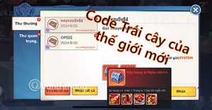 Full giftcode Trái cây của thế giới mới mới nhất và cách đổi code