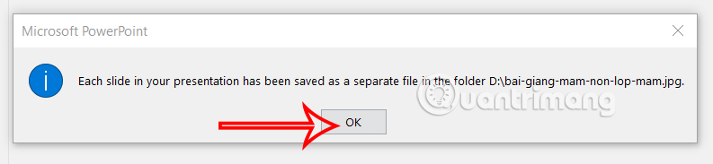 Tạo thư mục slide Powerpoint dạng hình ảnh