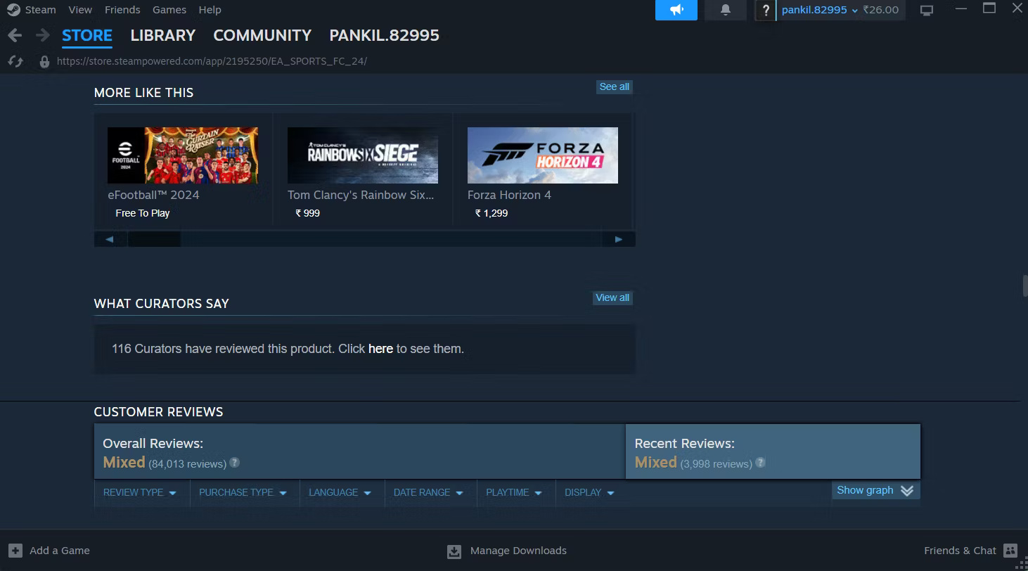 Phần More Like This trong Steam