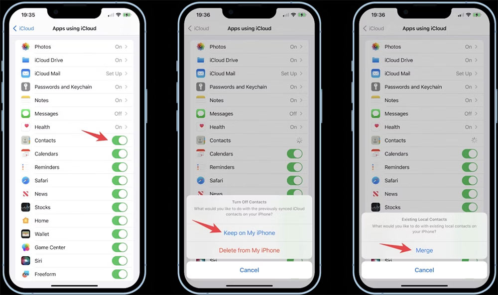 Khôi phục danh bạ iPhone
