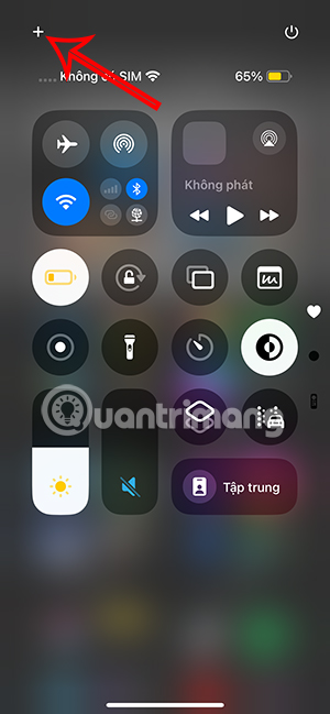 Chỉnh Control Center iPhone
