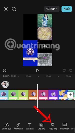 Hiệu ứng trên CapCut
