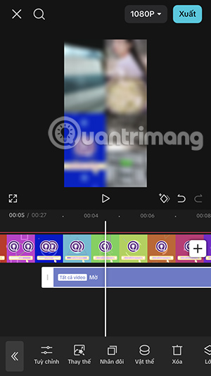 Làm mờ video trên CapCut toàn bộ