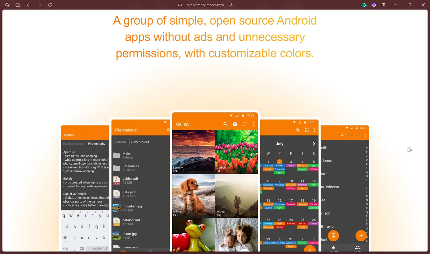 Trang web chính thức của Simple Tools Suite