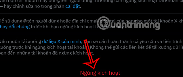 Xóa tài khoản X máy tính  