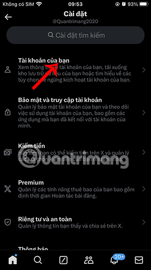 Tài khoản X cá nhân