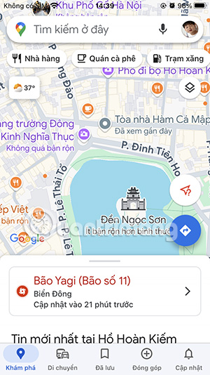 Tìm địa điểm trên Google Maps