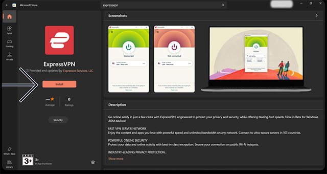 ExpressVPN mang lại trải nghiệm VPN chất lượng cao cho Windows trên PC ARM