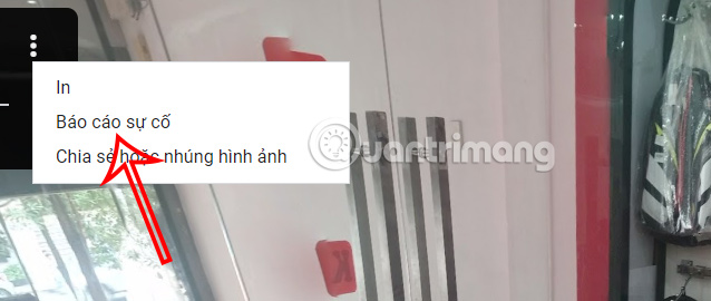 Báo cáo sự cố trên Google Maps