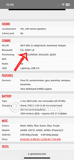 Phiên bản bluetooth