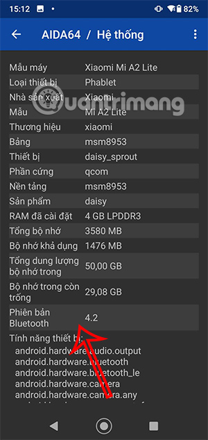 Kiểm tra phiên bản bluetooth trên Android