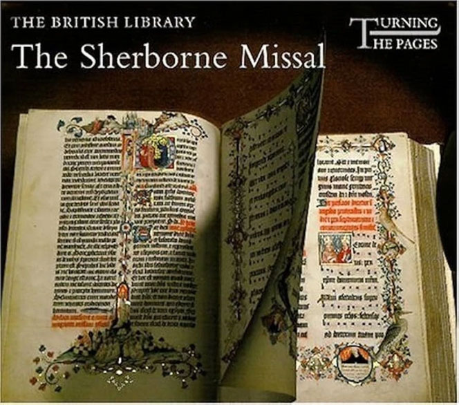 Cuốn sách Sherborne Missal của John Whas và John Siferwas, được viết trong khoảng năm 1399-1407 cho Tu viện St. Mary ở Sherborne, Dorset, An. Cuốn sách chứa văn bản về các buổi lễ nhà thờ và có hàng nghìn hình minh họa trên 347 tờ giấy da, với trọng lượng khổng lồ gần 20 kg. Nó được bán với giá khoảng 24,56 triệu USD năm 1998. Ảnh: Amazon.