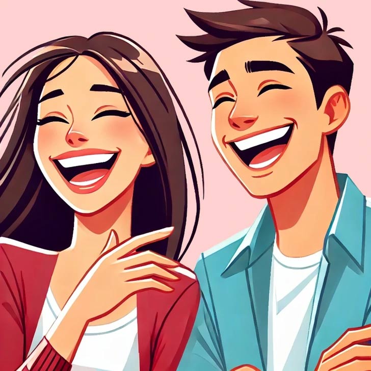 Họ cười vui khi ở bên bạn