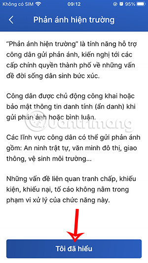 Nội dung phản ánh