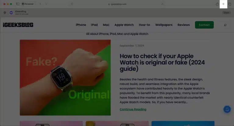 Trình duyệt Safari trên Mac