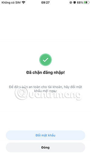 Chặn đăng nhập Zalo trên thiết bị lạ