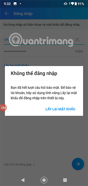 Chặn đăng nhập Zalo trên thiết bị lạ