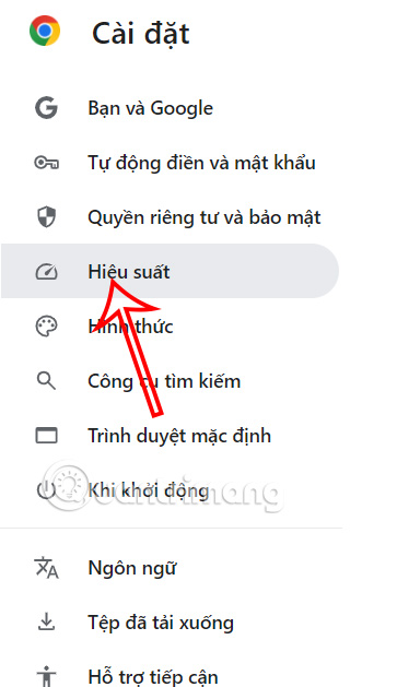 Hiệu suất trình duyệt Chrome