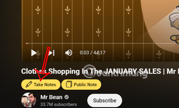 Ghi chú video YouTube