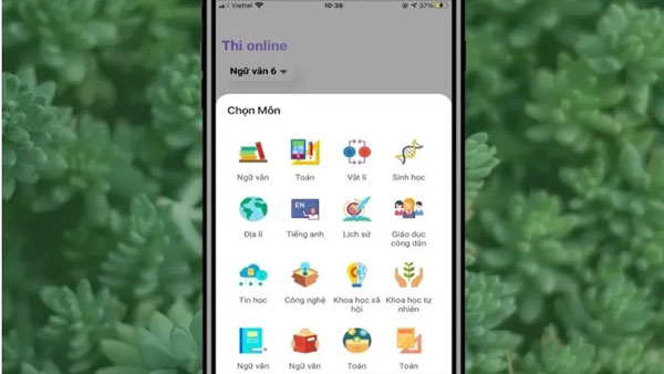 Cung cấp đề thi online theo sát chương trình