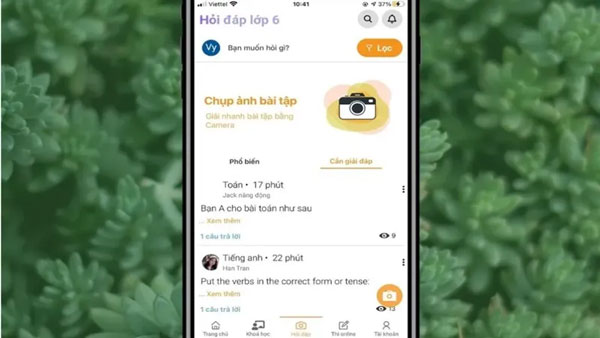 Đặt câu hỏi tiện lợi và được trả lời nhanh chóng