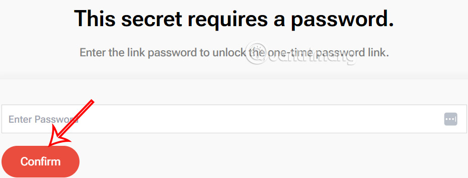 Nhập mật khẩu xem nội dung trên Secret Sharer