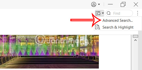 Tìm kiếm nâng cao PDF Foxit Reader