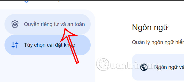 Quyền riêng tư và an toàn trên Google